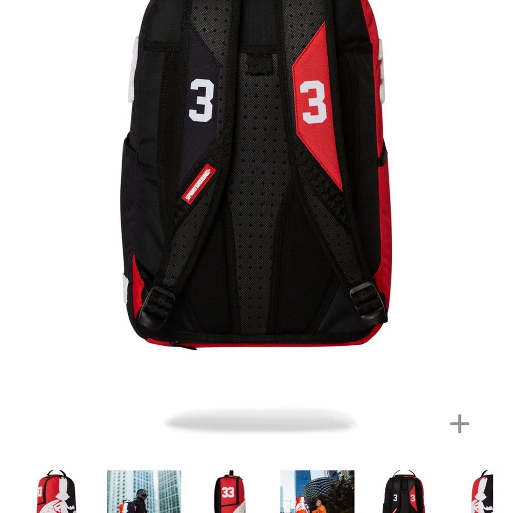 Sprayground Red and Black Cartoon Backpack(FIRM PRICE) - Picture 4 of 4